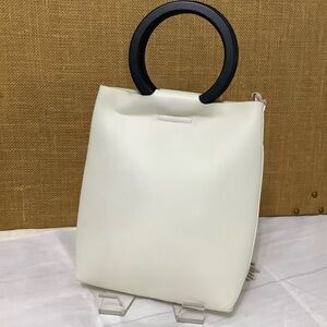 Off-White Minimalist Wood Ring Tassel casual bag